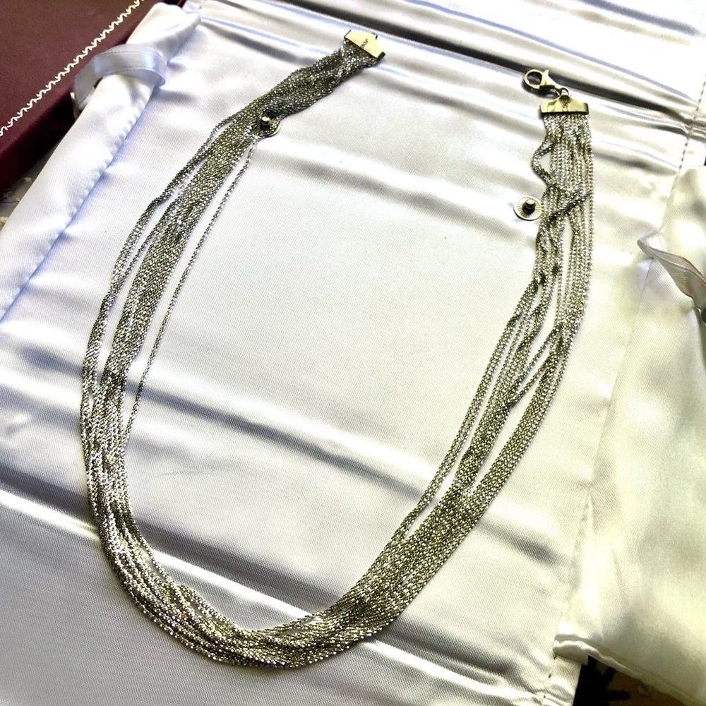 Helzberg 925 Sterling Silver necklace. Vintage Style Glam Regency